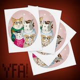 Welsh Corgi Christmas Greeting Card | Single or Set of Four