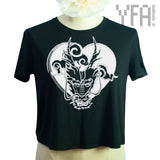 Japanese Dragon Crop Top | Made-to-Order