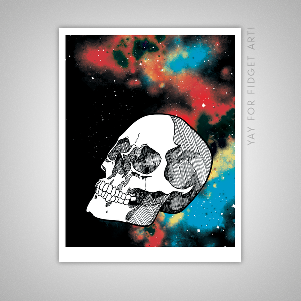 "Cosmic Skull" Giclee Illustration Print