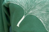 Pullover Ginkgo Leaf Cropped Sweatshirt Hoodie