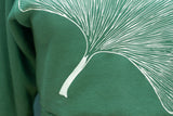 Pullover Ginkgo Leaf Cropped Sweatshirt Hoodie