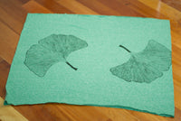 Kelly Green Ginkgo Leaf Triblend Infinity Scarf - Yay for Fidget Art!