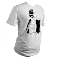 Made to Order Beer Penguin T-Shirt - Yay for Fidget Art!