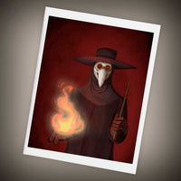 The Plague Doctor Blank Greeting Cards Size A2 Set of FOUR - Yay for Fidget Art!