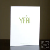 Coffee Night Owl - Single Blank Greeting Card - Yay for Fidget Art!