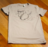 Cinder Grey Welsh Corgi Womens Organic T-Shirt - Yay for Fidget Art!