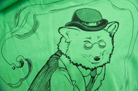 Grass Green Dapper Red Fox Gentleman T-Shirt - Clearance - Yay for Fidget Art!