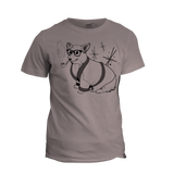 Cinder Grey Bob Corgman Welsh Corgi Organic T-Shirt - Yay for Fidget Art!
