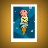 "Blowfish Ice Cream" Art Print